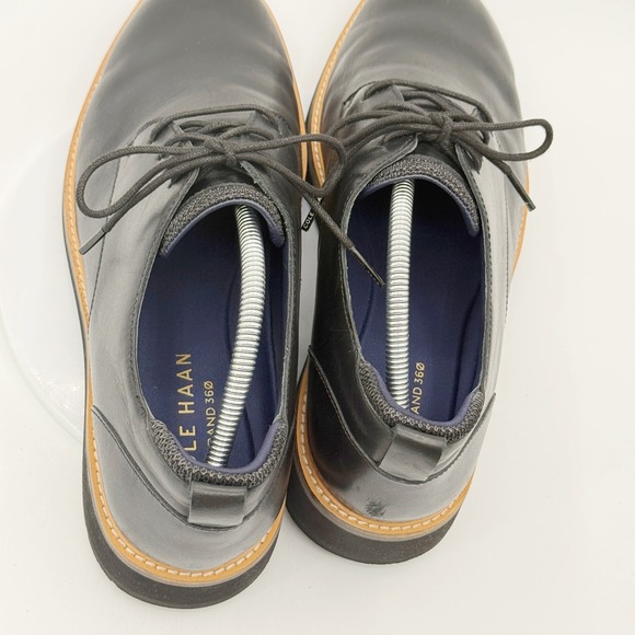 Cole Haan Grand 360 Oxford Shoes Size 10.5 Men Black Leather Plain Toe C33388 main image 7